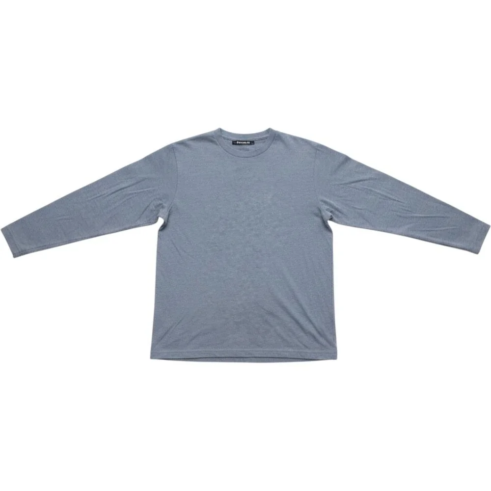 TravisMathew Men's Long Sleeve Crewneck Pullover Set (2) Gray & Blue Small